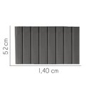 Ver imagem 2 de Painel Estofada Carla 140CM Casal Suede Cinza Escuro - D A DECOR