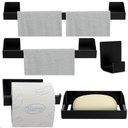 Ver imagem 2 de Kit de Acessórios para Banheiro Preto 5 Pçs F.master Slim Df