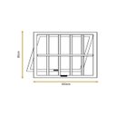 Ver imagem 4 de Vitro Maxim Ar com Grade Preto 80x100 Linha 25 Jade