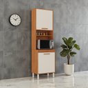 Ver imagem 1 de Paneleiro 2 Portas Nicho para Forno Canela Bege/Cinamomo/Off White