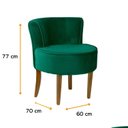 Ver imagem 3 de Poltrona para Sala de Estar 77cm X 60cm Olivia Verde