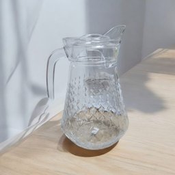Jarra de Vidro 1,58l com Design de Diamante para Casa e Restaurante - 2