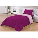 Ver imagem 1 de Kit Edredom Solteiro 4 Peças Pérola Pink/rosa