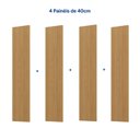 Ver imagem 5 de Painel Liso para TV 65 Polegadas Planejado 160x230cm Aruá CabeCasa MadeiraOriginals Marrom/Jatobá