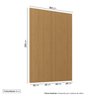 Painel para Tv até 65 Polegadas 230cmx160cm Liso Aruá CabeCasa MadeiraOriginals - 4