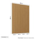 Ver imagem 4 de Painel Liso para TV 65 Polegadas Planejado 160x230cm Aruá CabeCasa MadeiraOriginals Marrom/Jatobá