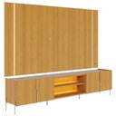Ver imagem 2 de Painel para TV com Rack Gior Naturale C05 75 Polegadas MDF MDP LED Marrom Mpozenato