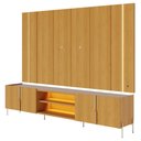 Ver imagem 6 de Painel para TV com Rack Gior Naturale C05 75 Polegadas MDF MDP LED Marrom Mpozenato