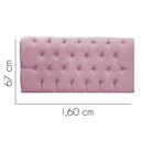 Ver imagem 2 de Painel Cabeceira Estofada Paris 160cm Cama Box Queen Corino Rosa Bebe- Mabe Magazine