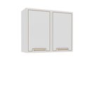 Ver imagem 4 de Armário Aéreo 80cm 2 Portas Amara Branco Politorno Móveis