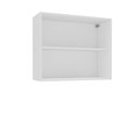 Ver imagem 3 de Armário Aéreo 80cm 2 Portas Amara Branco Politorno Móveis