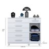 Cômoda Milão 6 Gavetas Mdp Benetil Branco - 4