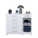 Ver imagem 3 de Cômoda Milão 6 Gavetas Mdp Benetil Branco