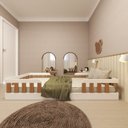 Ver imagem 4 de Cama Infantil Montessoriana Solteiro Tuli Zoe Branco/Carvalho Mel