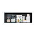 Ver imagem 1 de Nicho Organizador para Cozinha Itália 80x30 cm Multiuso MDP Preto Texturizado 0456 - Prime