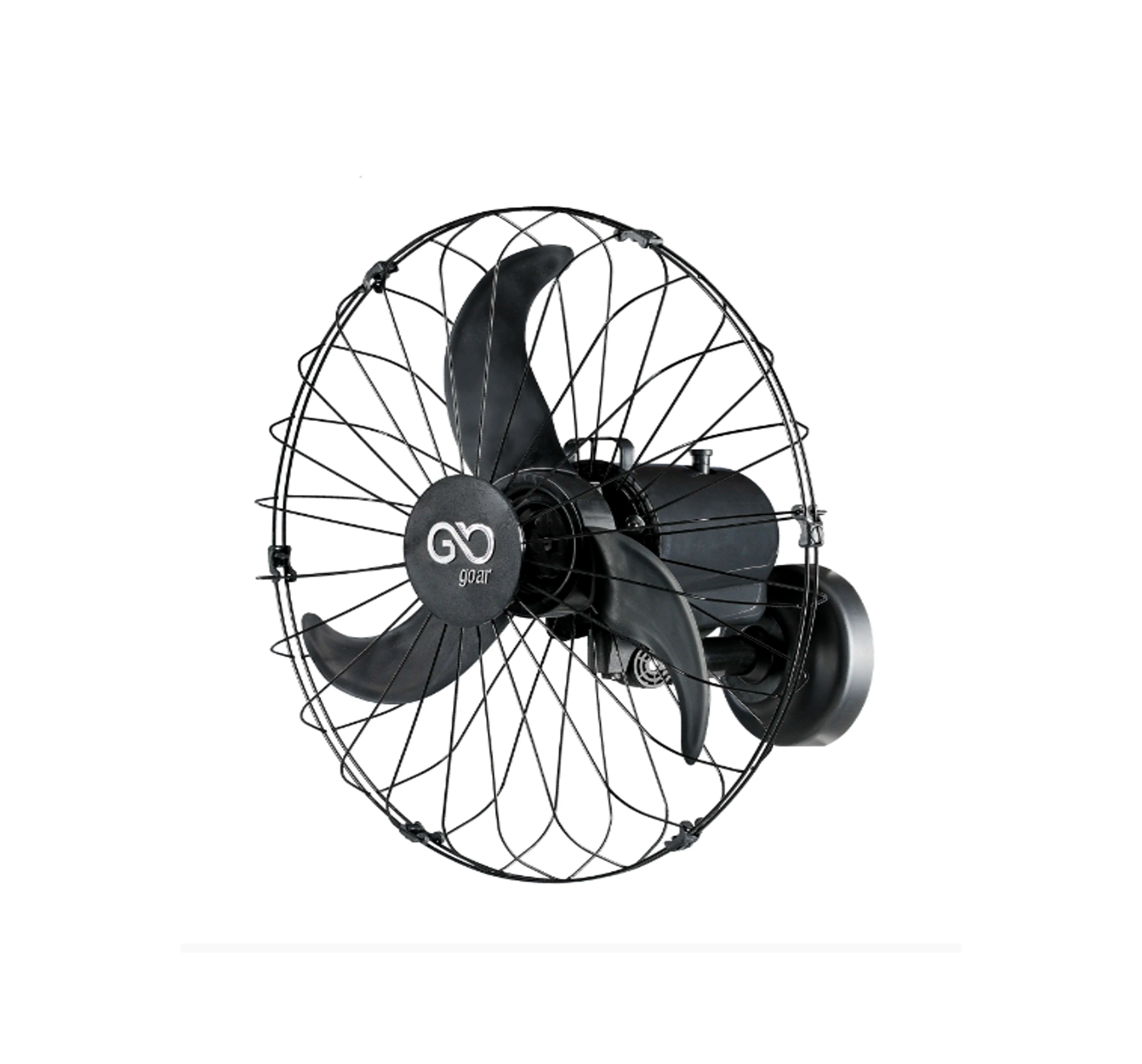 Ventilador Parede 70cm Bivolt Goar Grande Preto Oscilante - 2