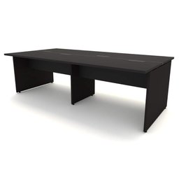 Espaço de Trabalho Escritório P/ 4 Pessoas 2,40m Pre F5 Cor:preto - 4