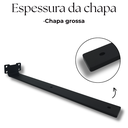 Ver imagem 7 de 8 Suportes de Prateleira Fixo de Parede Mão Francesa 35cm Invisível Aço Alta Resistência Preto