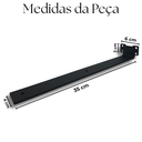 Ver imagem 6 de 8 Suportes de Prateleira Fixo de Parede Mão Francesa 35cm Invisível Aço Alta Resistência Preto
