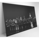 Ver mais imagens de Quadro Rio Hudson Preto E Branco 120x80 Cm Vidro Impresso