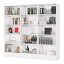 Ver imagem 1 de Estante para Livros Duda 12 Prateleiras Branco - Carioca Móvies