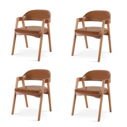 Kit 4 Cadeiras para Mesa de Jantar Gaia - 1