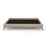 Cama Queen Japonesa 176cm Pés Alumínio Haru Bouclé Suave Off White - Sallar Home - 5