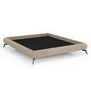 Ver imagem 1 de Cama Queen Japonesa 176cm Pés Alumínio Haru Bouclé Suave Off White - Sallar Home
