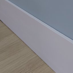 Rodapé de Poliestireno 12cm Liso Branco (12x1x240cm) - 7