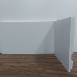 Rodapé de Poliestireno 12cm Liso Branco (12x1x240cm) - 6