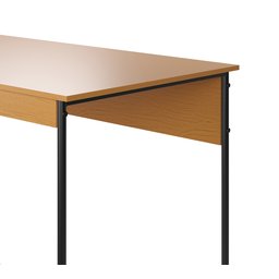Mesa de Estudo Escrivaninha Criare Prateleira Escritório Moderno Estilo Industrial Nicho Cor Nature - 4