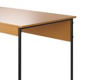 Ver imagem 4 de Mesa de Estudo Escrivaninha Criare Prateleira Escritório Moderno Estilo Industrial Nicho Cor Nature