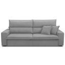 Ver imagem 2 de Sofá Retrátil Reclinável para Sala 4 Lugares 280cm Senzi F04 Veludo Cinza - Lyam Decor