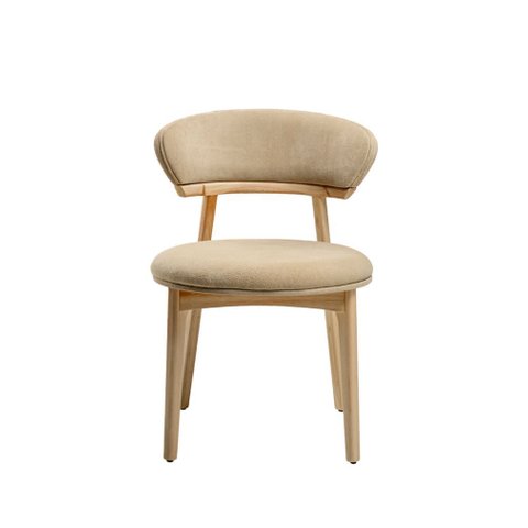 Cadeira Blatt: Elegância Natural e Conforto em Madeira para Sala de Estar Tolle Móveis Btt101
