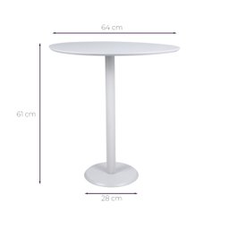 Kit 2 Mesas Laterais Monopé Design Orgânico - Off White Decore Casa - 7