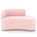Ver imagem 3 de Sofá 2 Lugares 140cm Wendi e Poltrona Steve Suede Rosa Bebê I01 - Mpozenato
