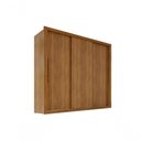 Ver imagem 2 de Guarda Roupa Casal Crsal 3 Portas de Correr 4 Gavetas MDP Cinamomo Multimóveis 185cm