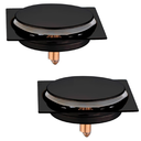 Ver imagem 1 de Kit C/2 Ralo Inox para Piso Click 10x10 Cm Preto Fosco