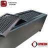 Churrasqueira Inox - Modelo 02 - Inox 304 - 100x32x33 Cm - 4