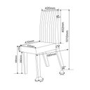 Ver imagem 5 de Conjunto Sala de Jantar 6 Lugares Retangular Tampo de Vidro e MDF Dai Yescasa Bege/Mel/Off White