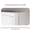 Ver imagem 6 de Guarda Roupa Casal Logan 3 Portas 6 Gavetas Neve com Nicho – Novo Horizonte