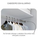 Ver imagem 3 de Guarda Roupa Casal Logan 3 Portas 6 Gavetas Neve com Nicho – Novo Horizonte