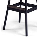 Ver imagem 3 de Banqueta Daytona Assento Linho Corvin Preto Base Grafite - 73505