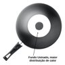 Frigideira Wok Antiaderente com Tampa Grafite 24cm 2,8l Mta - 4