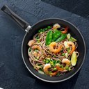 Ver imagem 5 de Frigideira Wok Antiaderente com Tampa Grafite 24cm 2,8l Mta