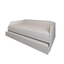 Ver imagem 4 de Bicama Solteiro Duo com Cama Auxiliar em Mdf Premium Branco