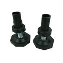 Ver imagem 1 de Kit com 12 Pé Nivelador C/base de 30mm + Bucha Metálica