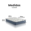 Ver imagem 3 de Colchão Casal Plumatex Concept Blue 138x188x25 Cm Molas Ensacadas Pillow Flat Borda Firme