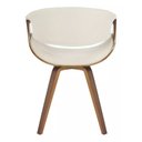 Ver imagem 3 de Cadeira de Jantar Nicole Rivatti Couro Madeira:creme