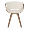 Cadeira de Jantar Nicole Rivatti Couro Madeira:creme - 3